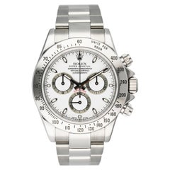 Rolex Daytona 116520 Quadrante Bianco Acciaio Inox Orologio Uomo Scatola Documenti