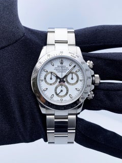 Rolex Daytona 116520 White Dial Stainless Steel Mens Watch