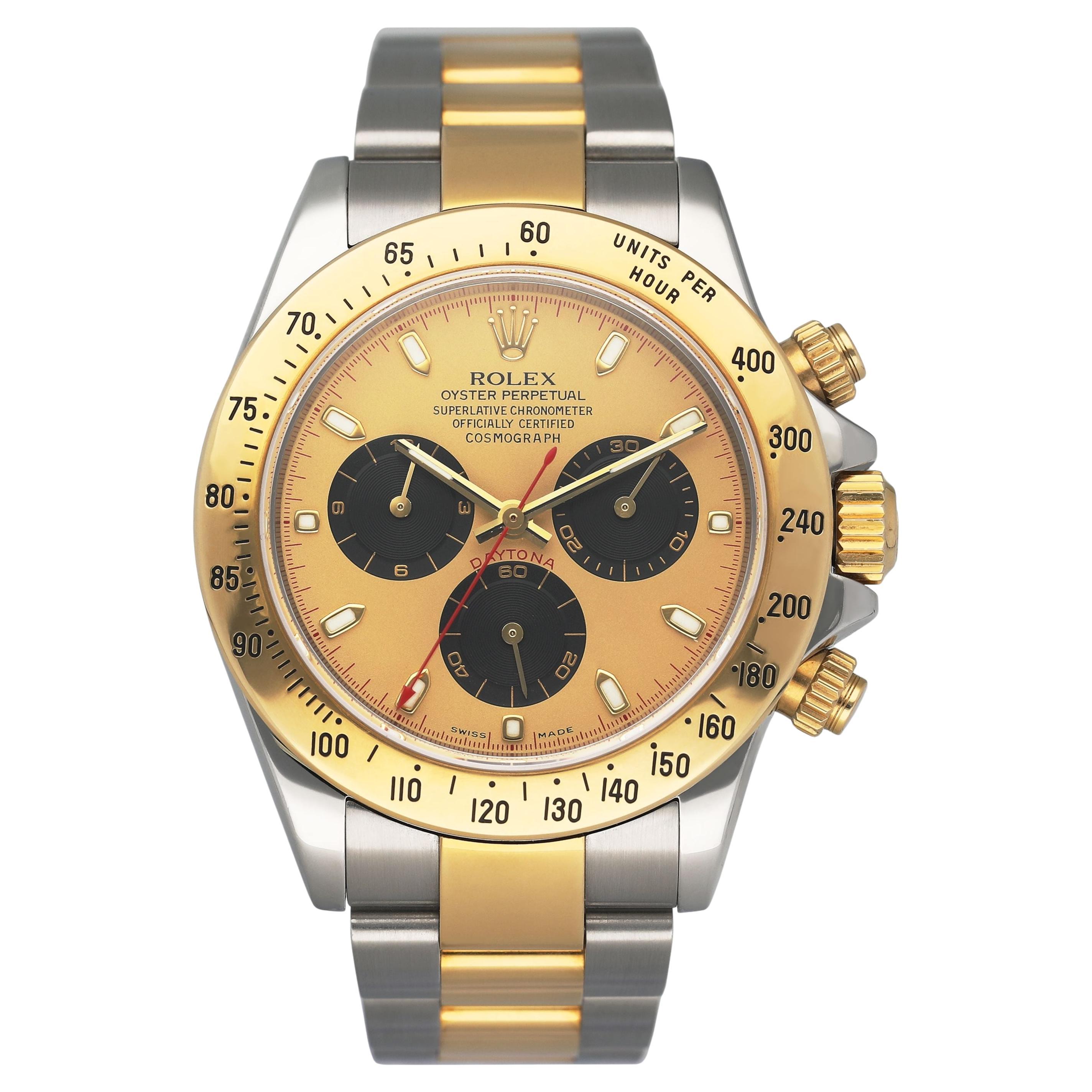 Reloj Rolex Daytona 116523 Esfera Champán Bicolor Hombre en venta