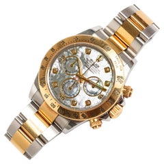 Rolex Daytona 116523, cadran nacre et diamants, set complet, année 2012.