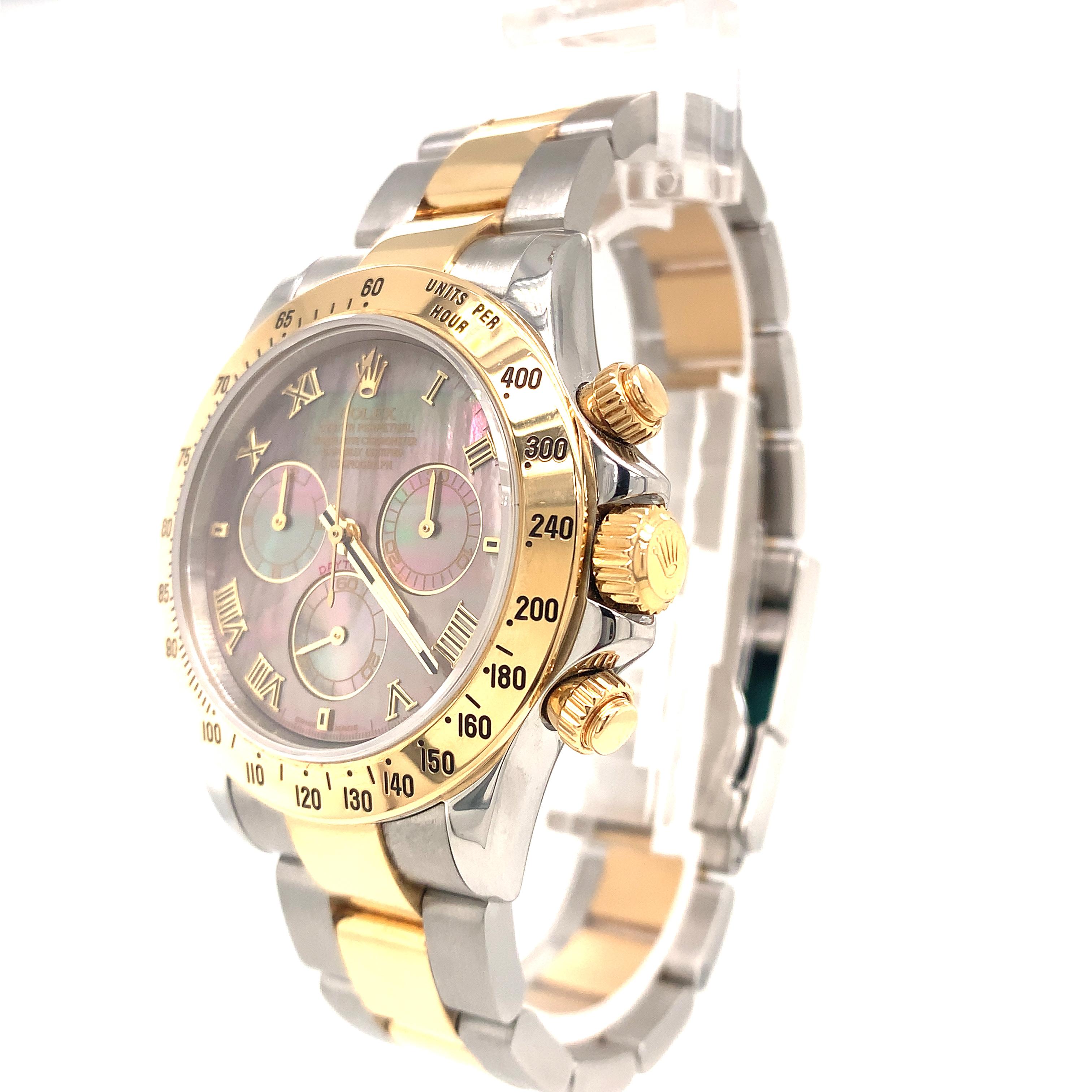 Rolex Daytona 116523 Stainless Steel 18k Yellow Gold  Mother of Pearl Dial 1