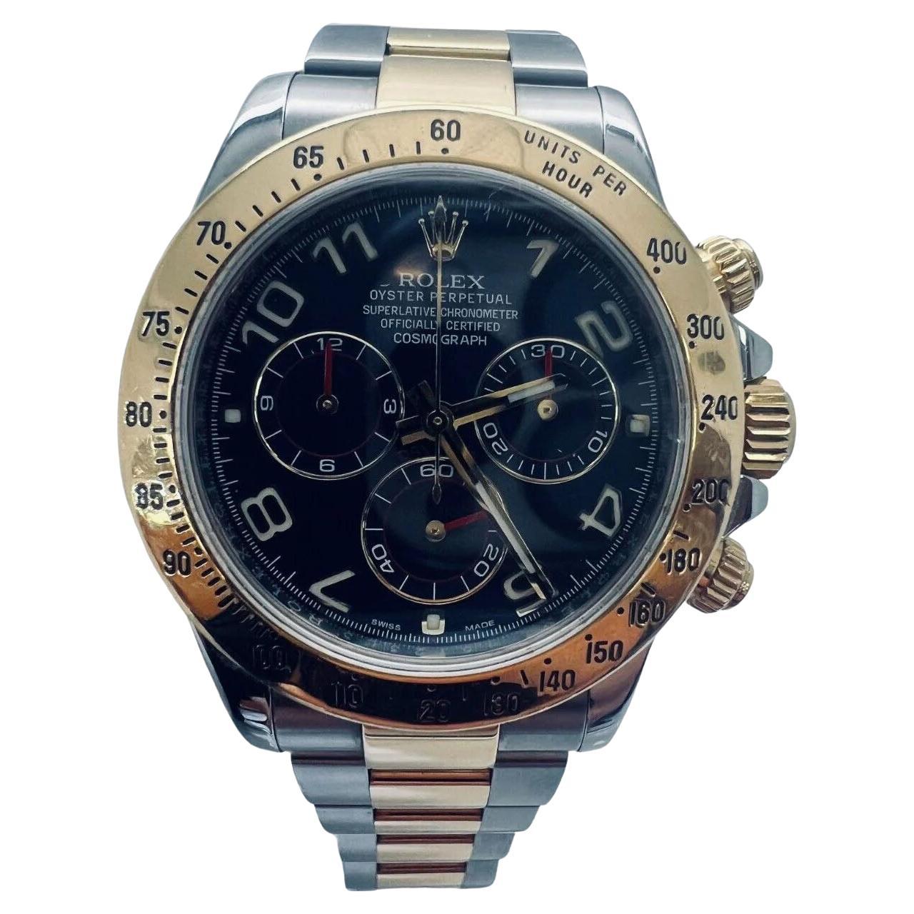 Rolex Daytona 116523 Orologio da corsa blu bicolore