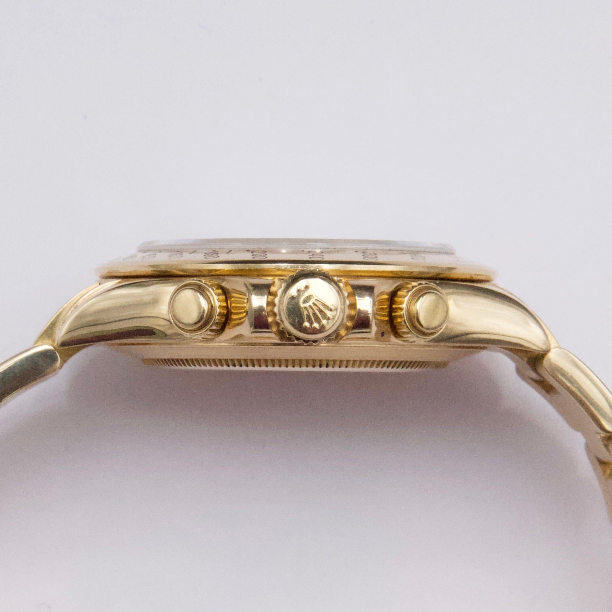 Rolex Daytona 116528 Champagne Dial Mens Watch Box Papers en vente 1