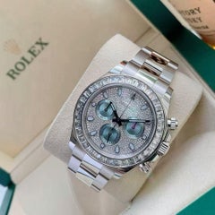 Rolex Daytona 116576TBR PT950 Full Diamond Dial Automatic Mechanical 40mm