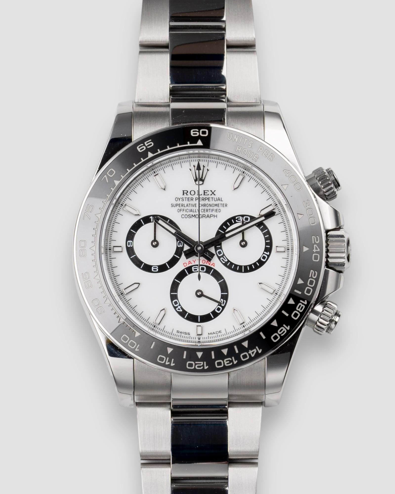Rolex Daytona 126500LN 
Panda
 Quadrante Bianco 2025 Set Completo in vendita