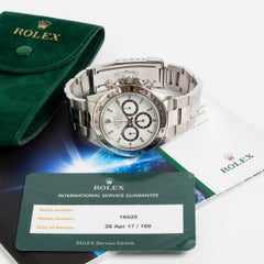 Rolex Daytona 16520 Zenith Inverted Six:: carnet d'entretien:: excellent état