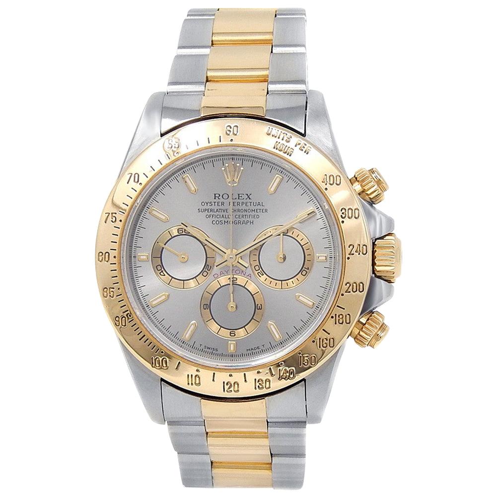 Rolex Daytona 16523, Silver Dial, Certified and Warranty at 1stDibs