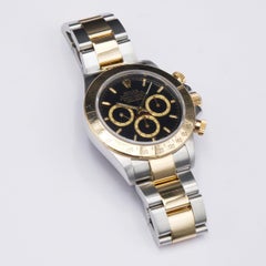 Rolex Daytona 16523 Zenith Black Dial "Inverted 6" Mens Watch Box Papers