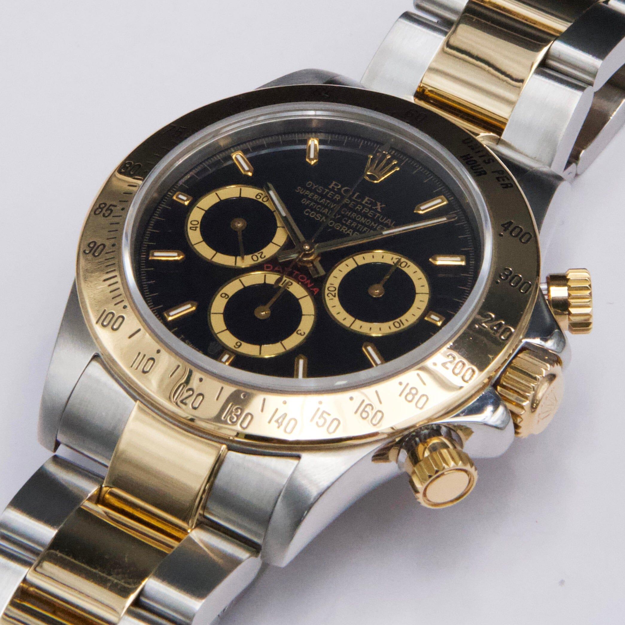 Rolex Daytona 16523 Zenith schwarzes Zifferblatt 
