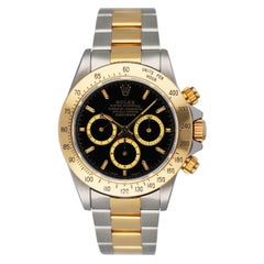 Rolex Daytona 16523 Zenith Quadrante Nero "6 invertito" Orologio da Uomo Scatola Documenti
