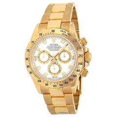 Rolex Daytona 18 Karat Yellow Gold Diamond Dial Automatic Men's Watch 116528