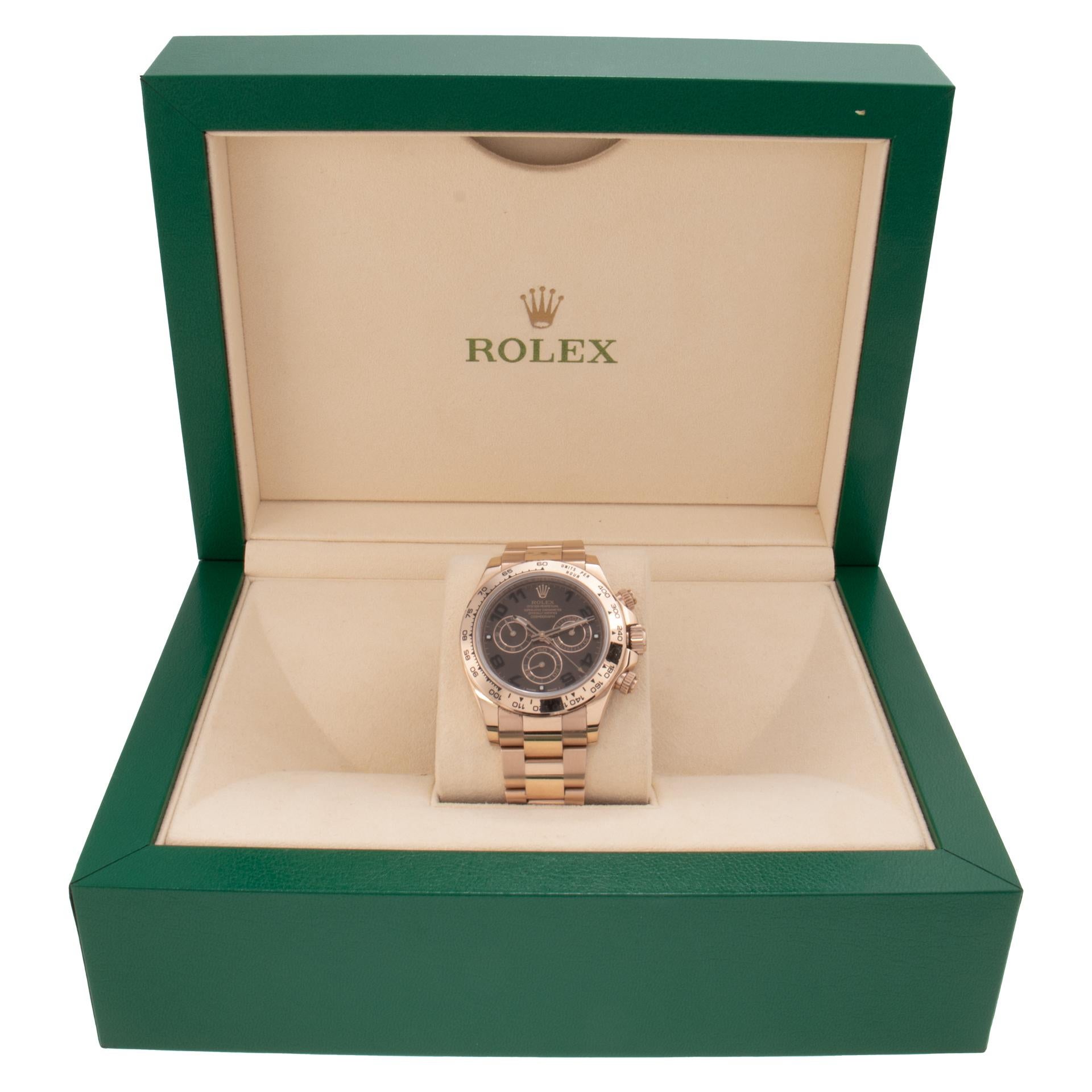 Rolex Daytona 18k Everose gold Automatic wristwatch Ref 116505 For Sale 2