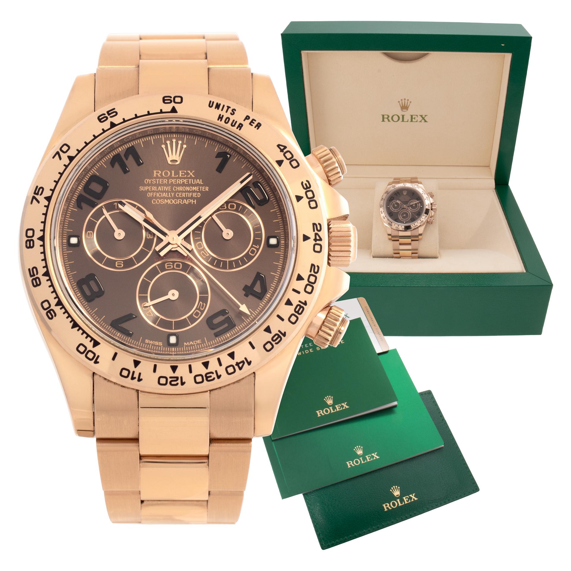 Rolex Daytona 18k Everose gold Automatic wristwatch Ref 116505 For Sale 3