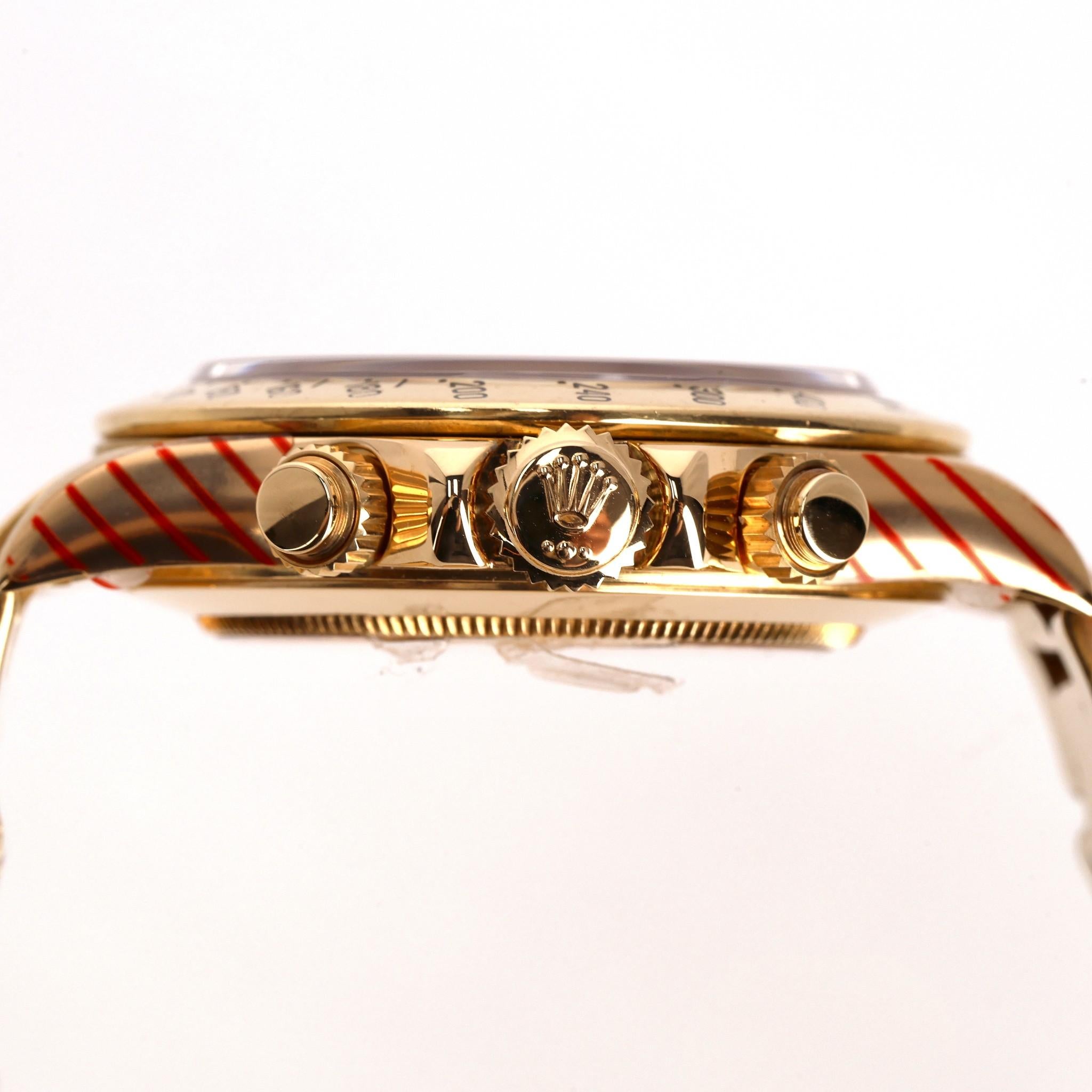 Rolex Daytona 18k Gold With Black Face & Diamond Dot Dial For Sale 1