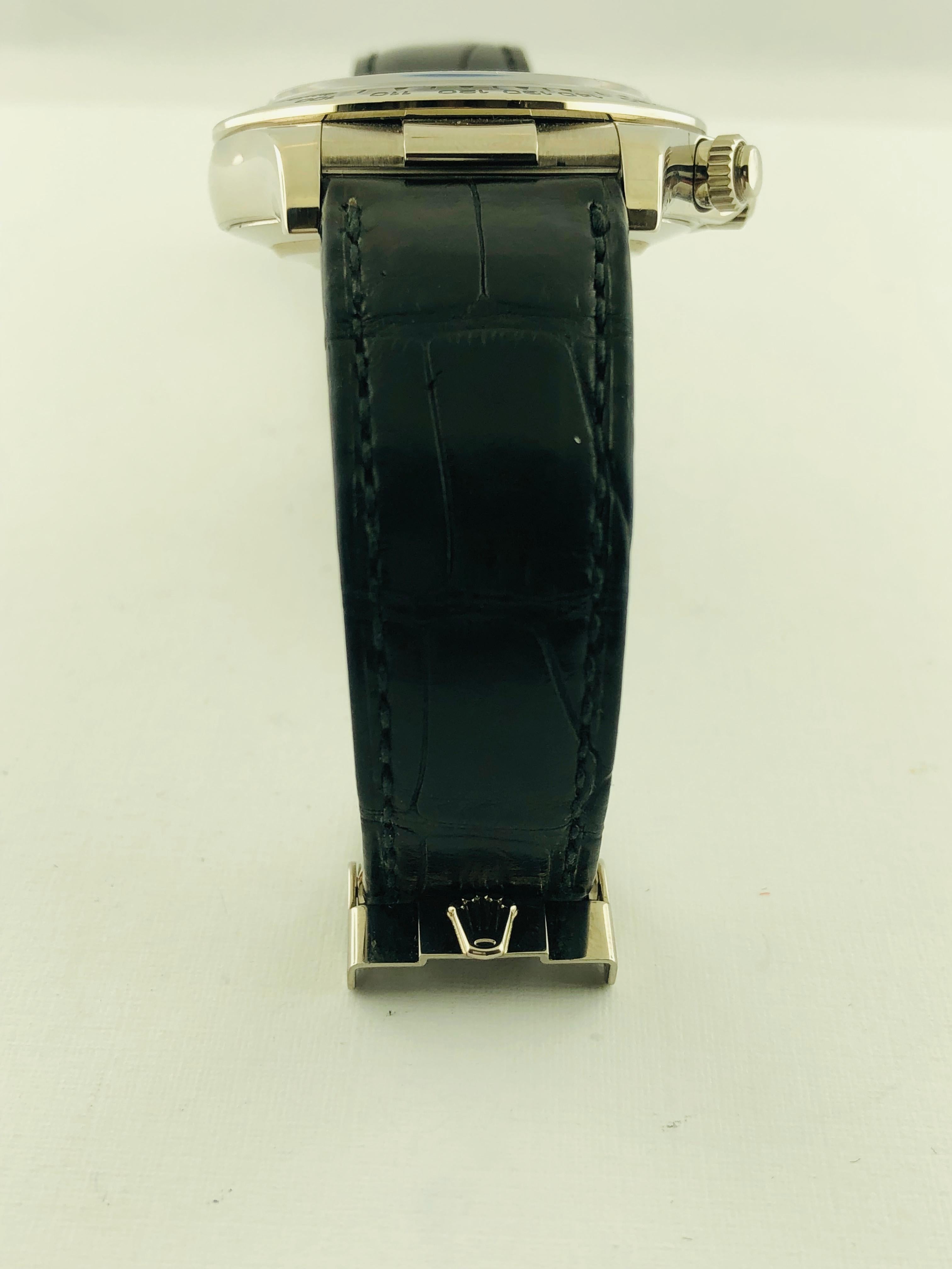 Rolex Daytona 18 Karat White Gold Watch 116519 für Damen oder Herren