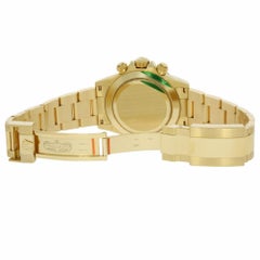 Rolex Daytona 18 Karat Yellow Gold Green Dial Watch 116508