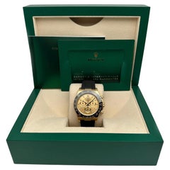 Rolex Daytona 18K Yellow Gold Champagne Sticks Dial Men Watch 116518LN