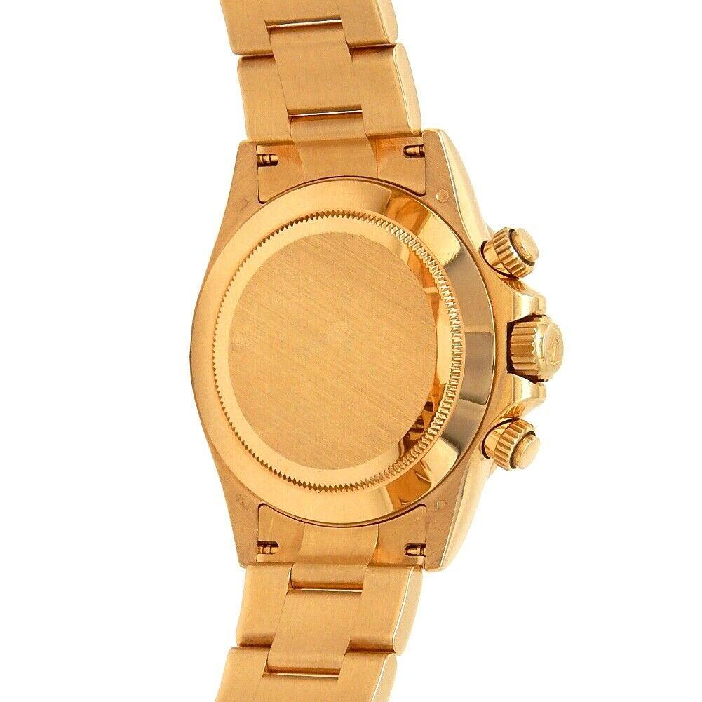 Rolex Daytona 18 Karat Yellow Gold Diamond Dial Automatic Men's Watch 116528 In Excellent Condition For Sale In New York, NY