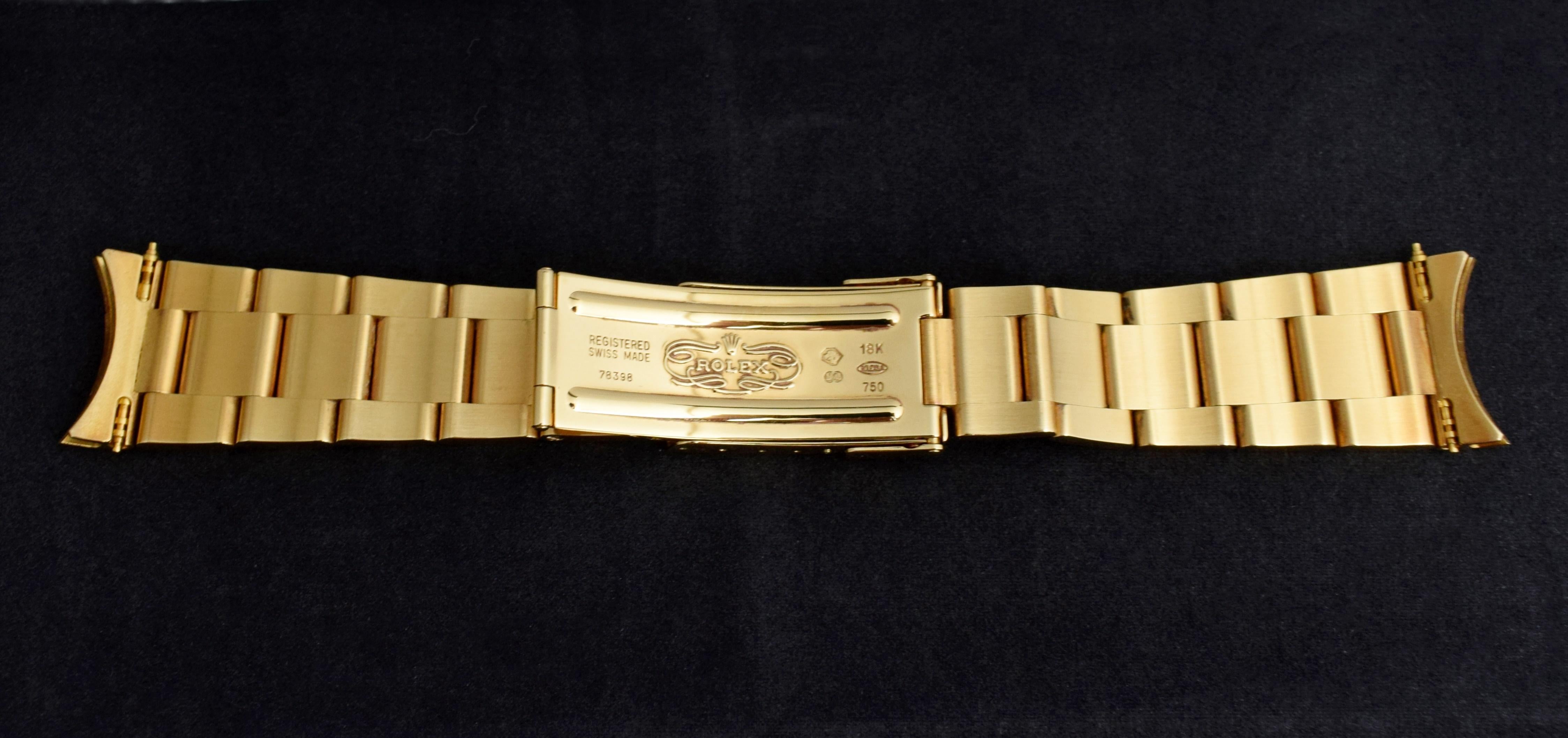 Rolex Daytona 18K Gelbgold Weißes Zifferblatt 16528 Cosmograph Chronograph Uhr 1997 im Angebot 9