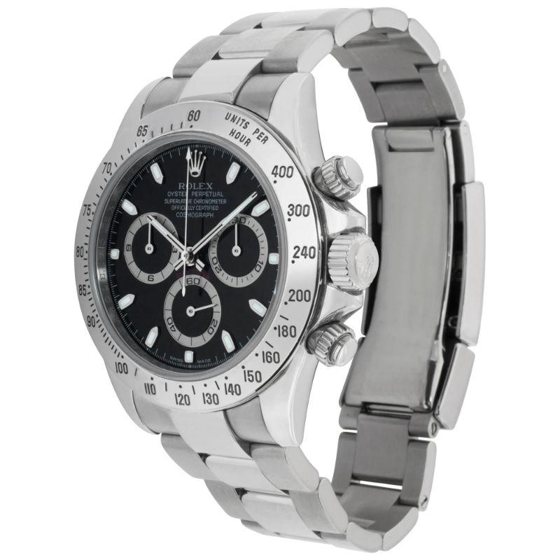 Rolex Daytona in stainless steel. Auto w/ subseconds and chronograph. 40 mm case size. **Bank wire only at this price** Ref 116520. Circa 2010s. Fine Pre-owned Rolex Watch. Certified preowned Sport Rolex Daytona 116520 watch is made out of Stainless