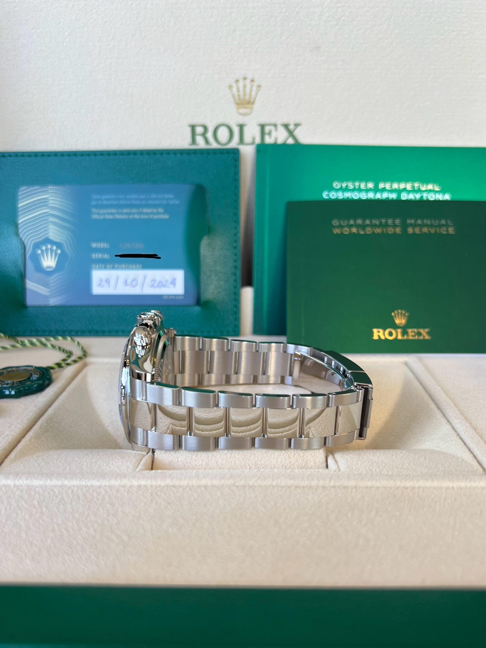 Women's or Men's Rolex Daytona 40mm Ice Blue Dial Brown Bezel Platinum 2024 Style: 126506