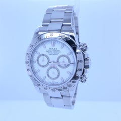 Rolex Daytona Stainless Steel White Dial & Steel Bezel 116520