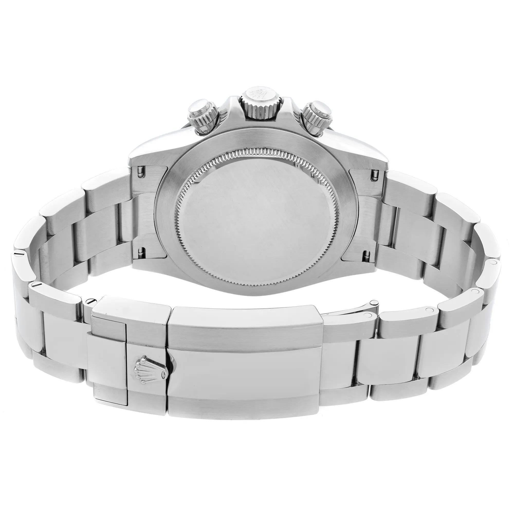 Reloj Rolex Daytona sin usar de 40 mm de acero y cerámica con esfera blanca Panda Oyster 116500LN en venta 8