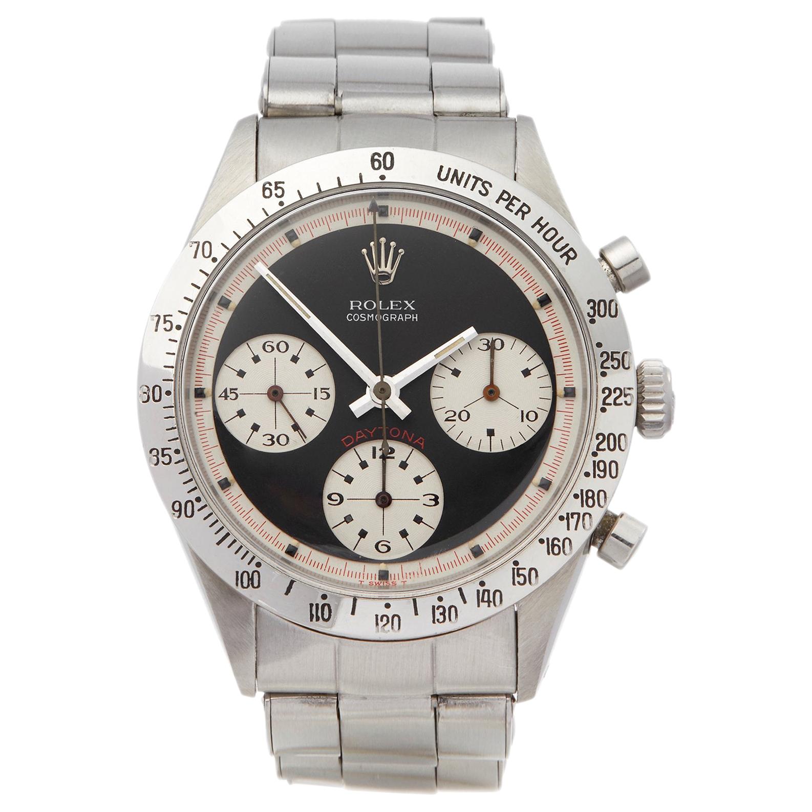 Rolex Daytona 6239 Men's Stainless Steel Paul Newman Cosmograph Early Mark I