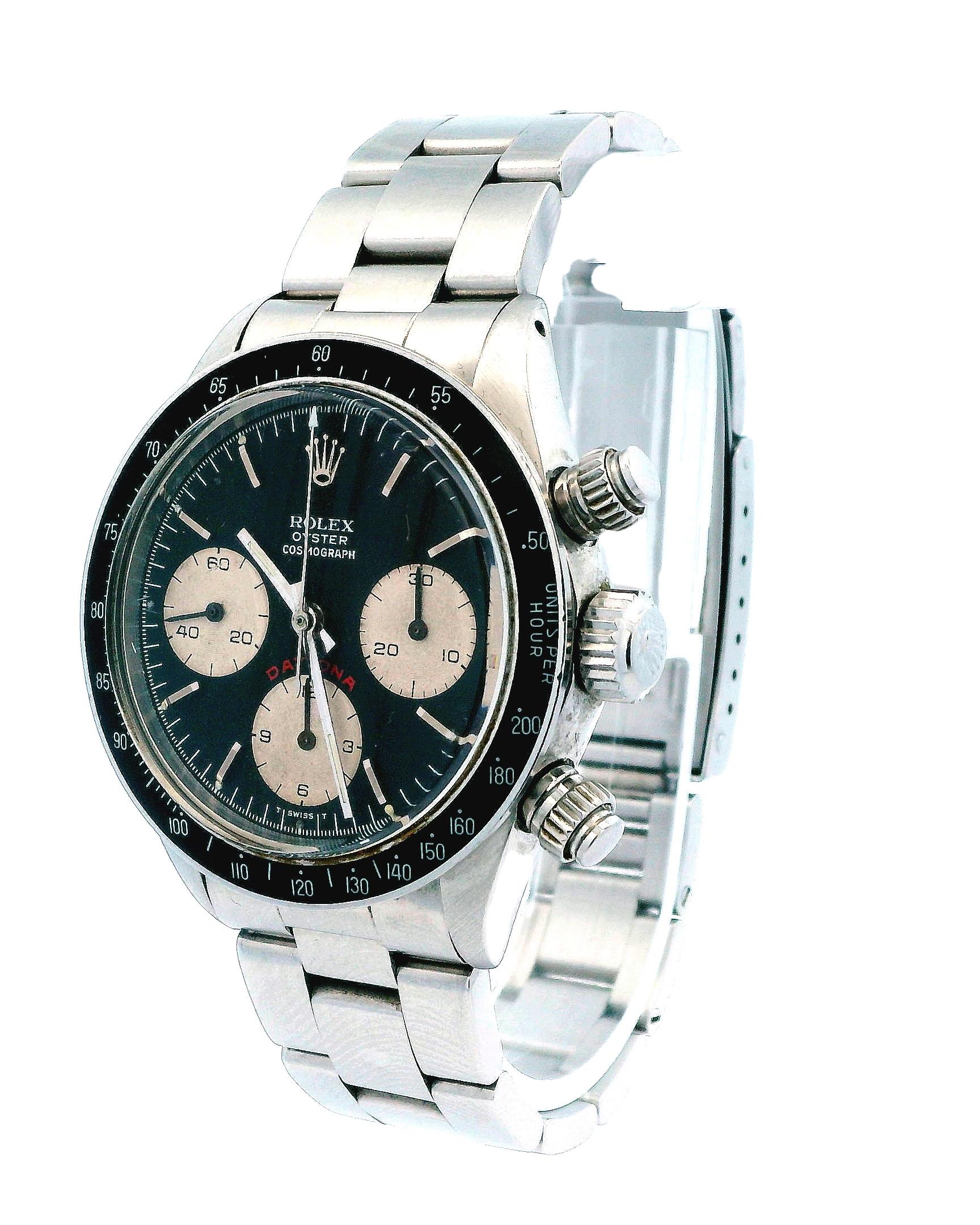Rolex Daytona 6263 Big Red Men's Vintage Watch In Good Condition For Sale In Great Neck Plaza, NY