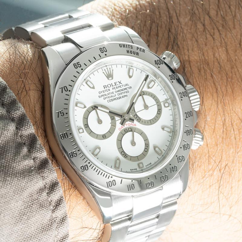 Rolex Montre Daytona APH avec cadran blanc 116520 en vente 4