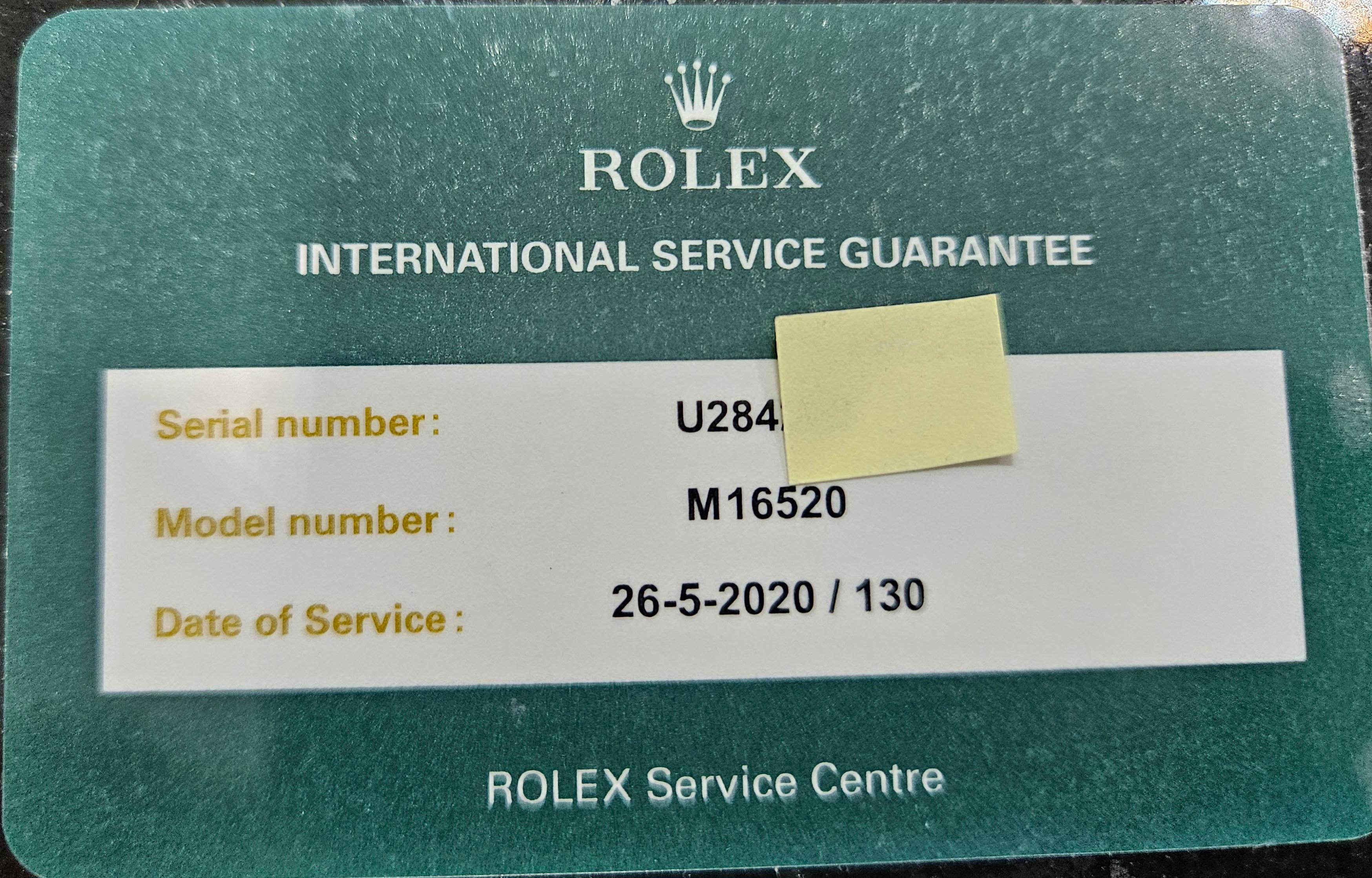 Rolex Daytona Automatic Chronograph, Ref. 16520, Full Set, 1988 For Sale 15