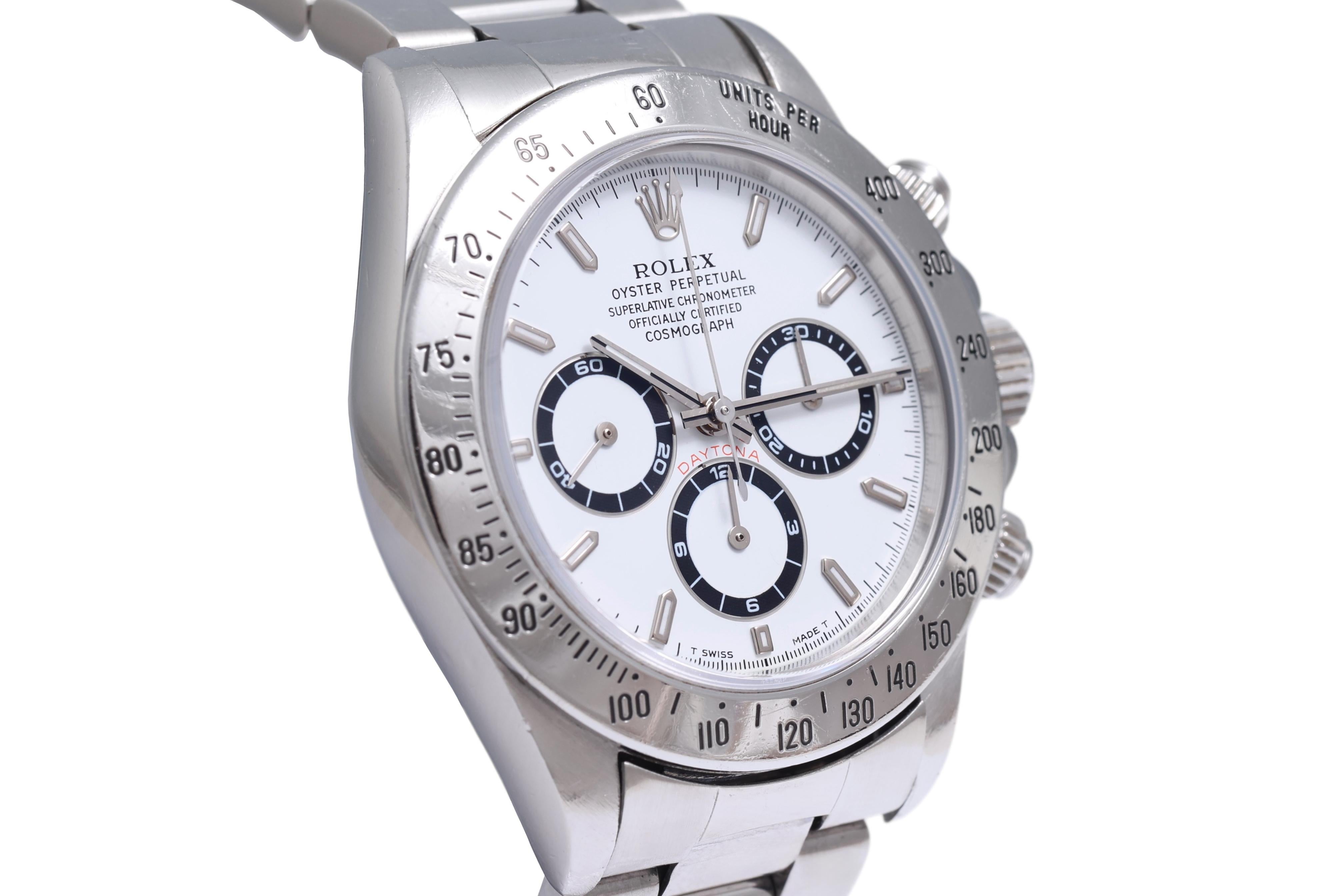 Women's or Men's Rolex Daytona Automatic Chronograph, Ref. 16520, Full Set, 1988 For Sale