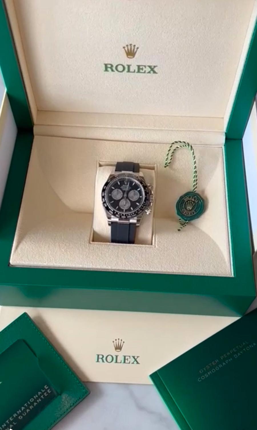 Rolex Daytona Black DIA Dial Oysterflex Date: 2023 Style: 116519LN In Excellent Condition In Beverly Hills, CA