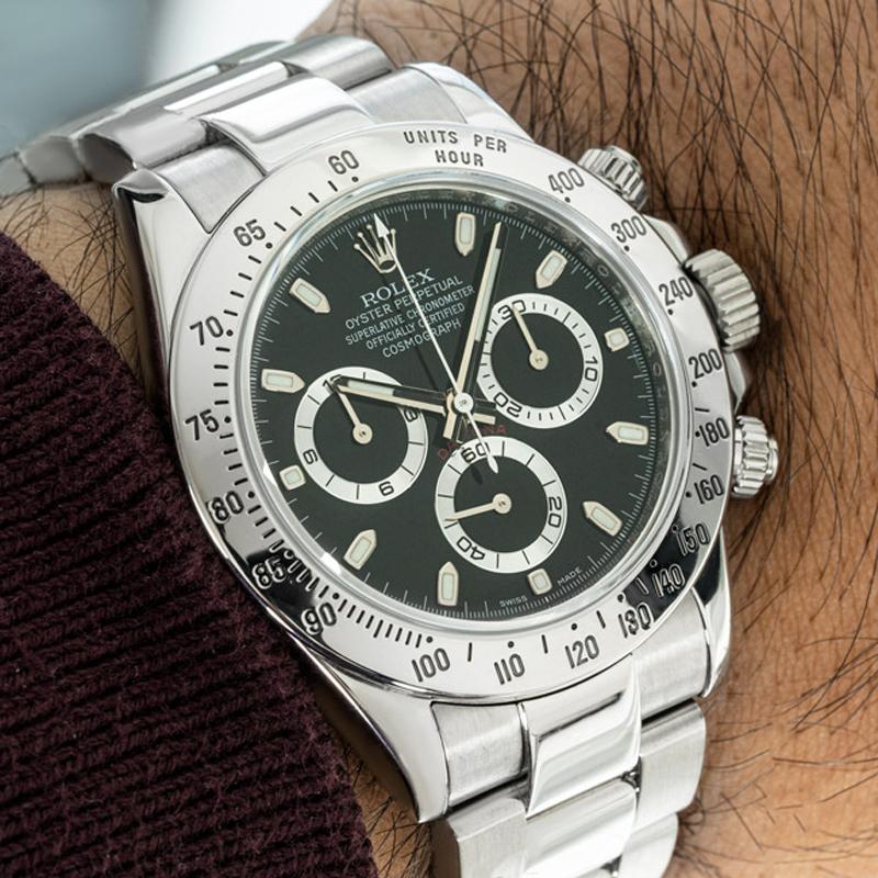 Rolex Daytona Black Dial 116520 en venta 4