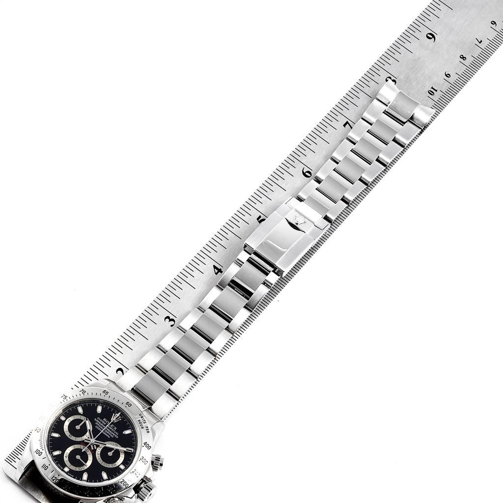 Rolex Daytona Black Dial Chronograph Stainless Steel Men's Watch 116520 7