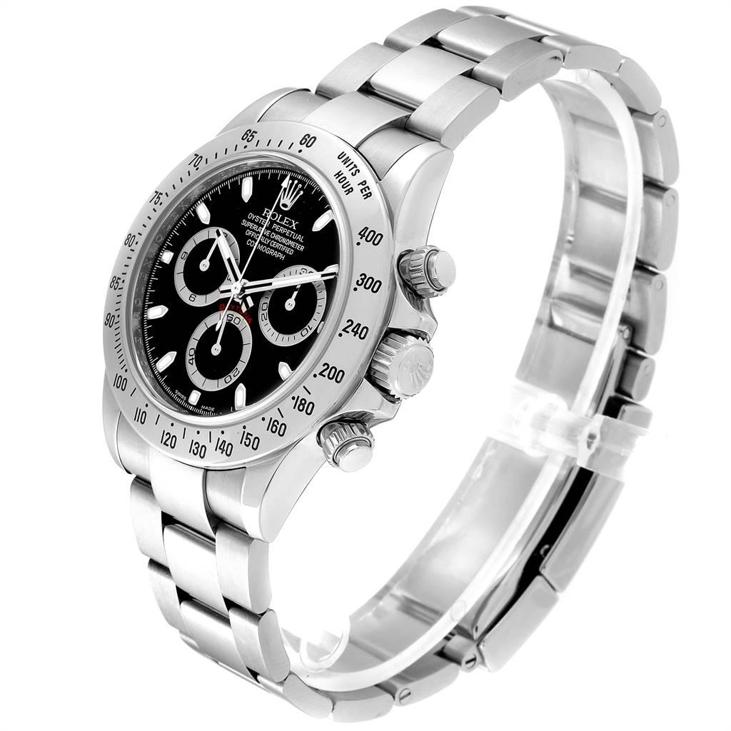 Rolex Daytona Black Dial Chronograph Stainless Steel Men's Watch 116520 For Sale 1