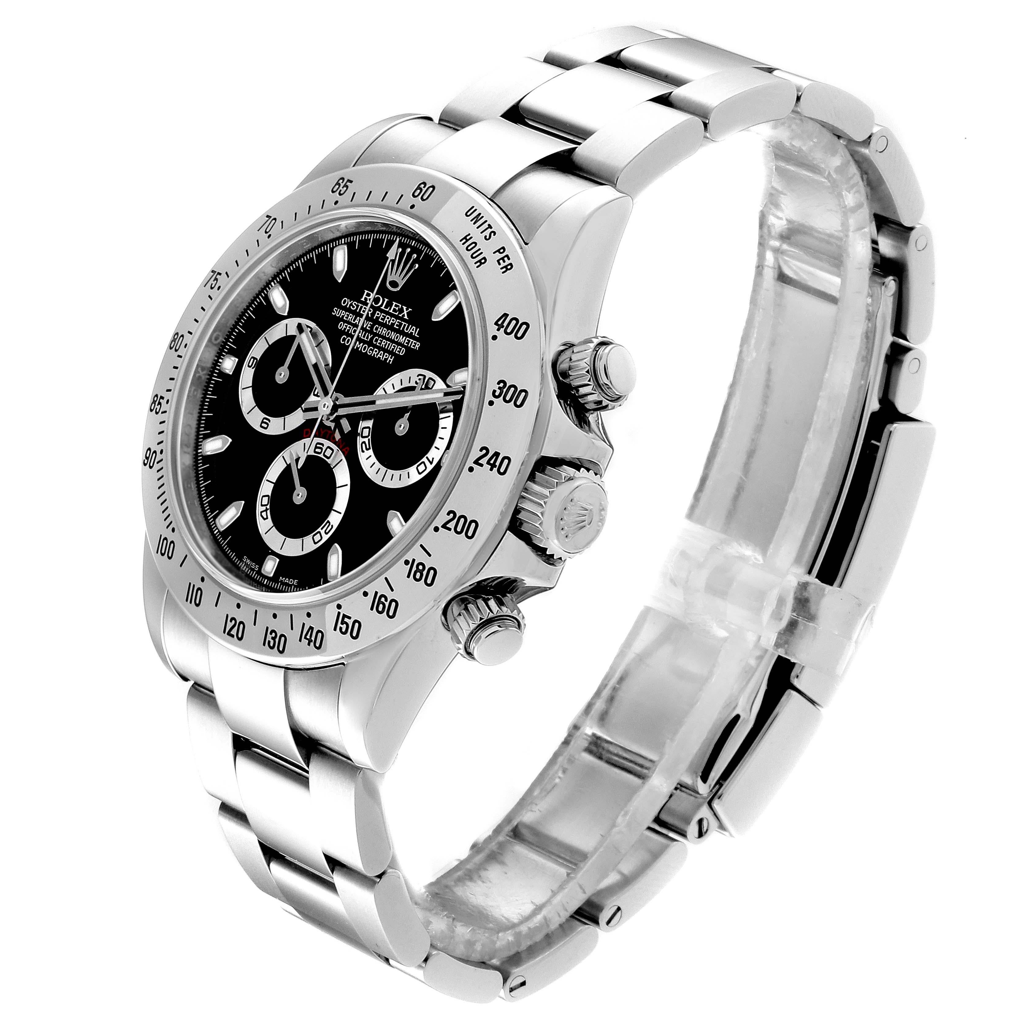 Rolex Daytona Black Dial Chronograph Stainless Steel Men's Watch 116520 1