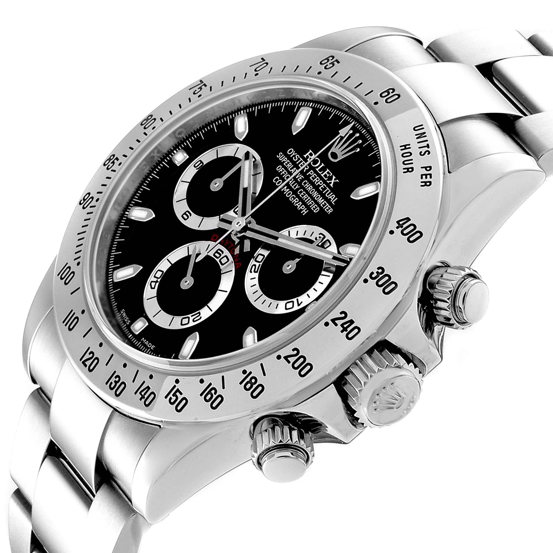 Rolex Daytona Black Dial Chronograph Stainless Steel Men's Watch 116520 2