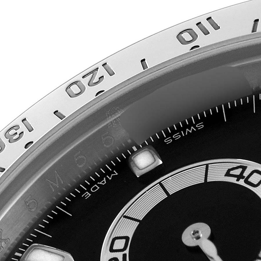Rolex Daytona Black Dial Chronograph Steel Mens Watch 116520 Box Card 2