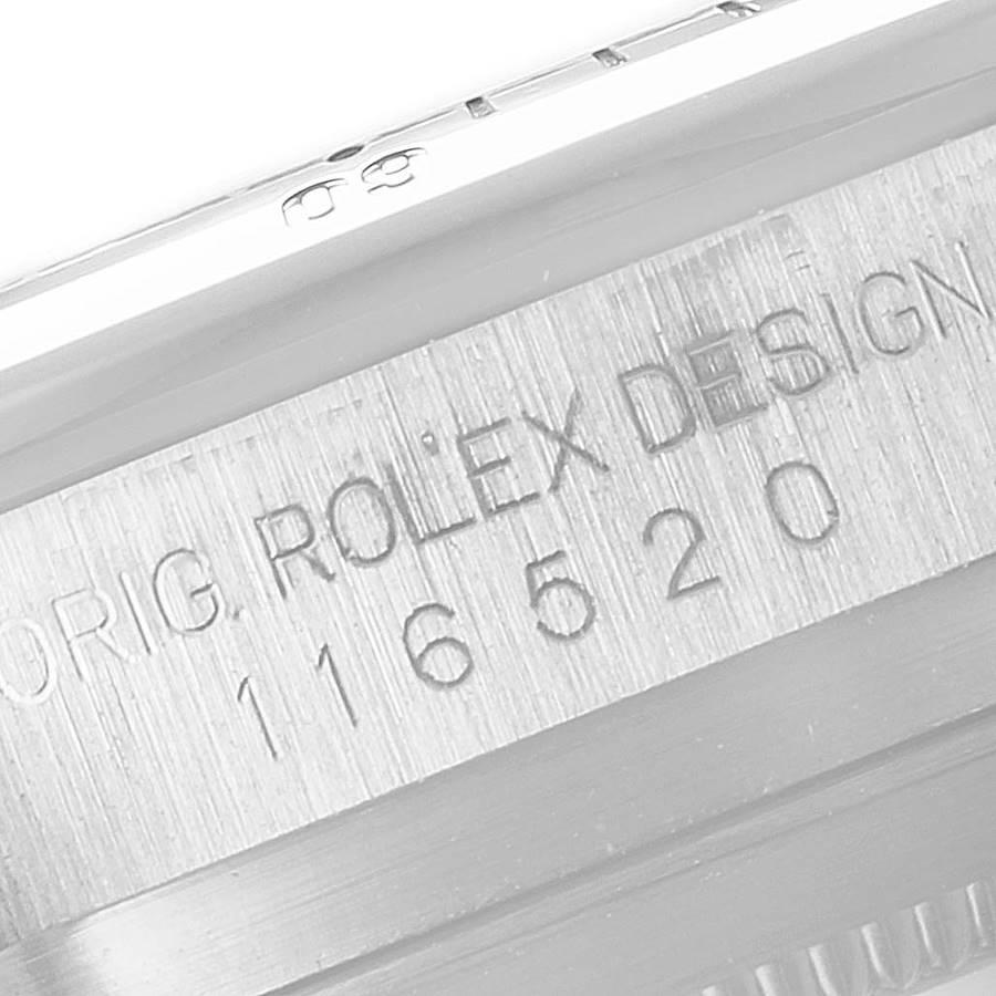 Rolex Daytona Black Dial Chronograph Steel Mens Watch 116520 Box Card 3