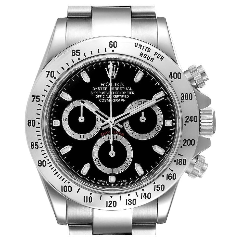 Rolex Daytona Black Dial Chronograph Stainless Steel Men’s Watch 116520