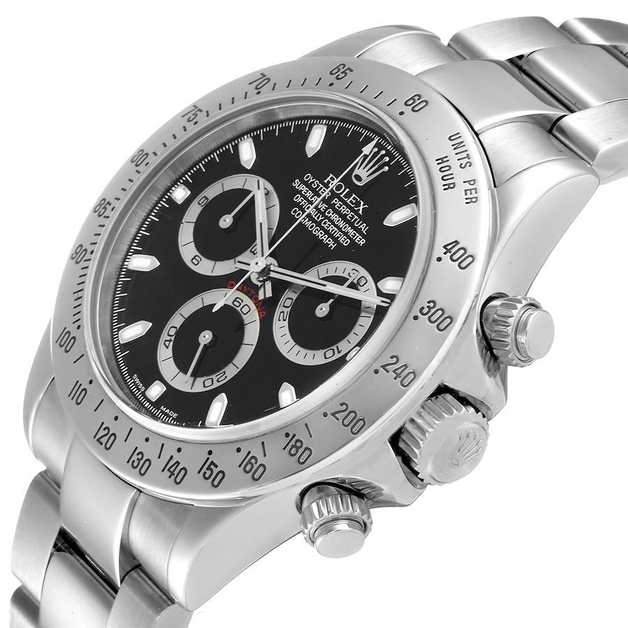 Men's Rolex Daytona Black Dial Chronograph Steel Mens Watch 116520 For Sale