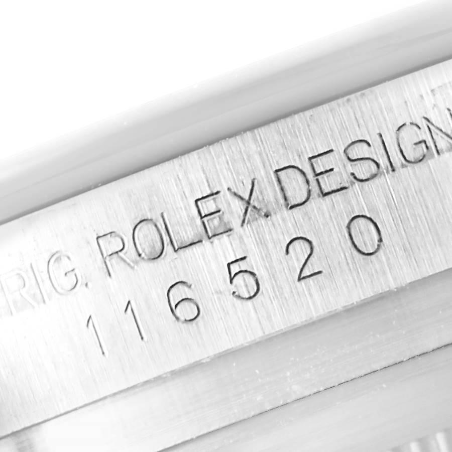 Men's Rolex Daytona Black Dial Chronograph Steel Mens Watch 116520