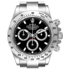 Rolex Daytona Black Dial Chronograph Steel Mens Watch 116520