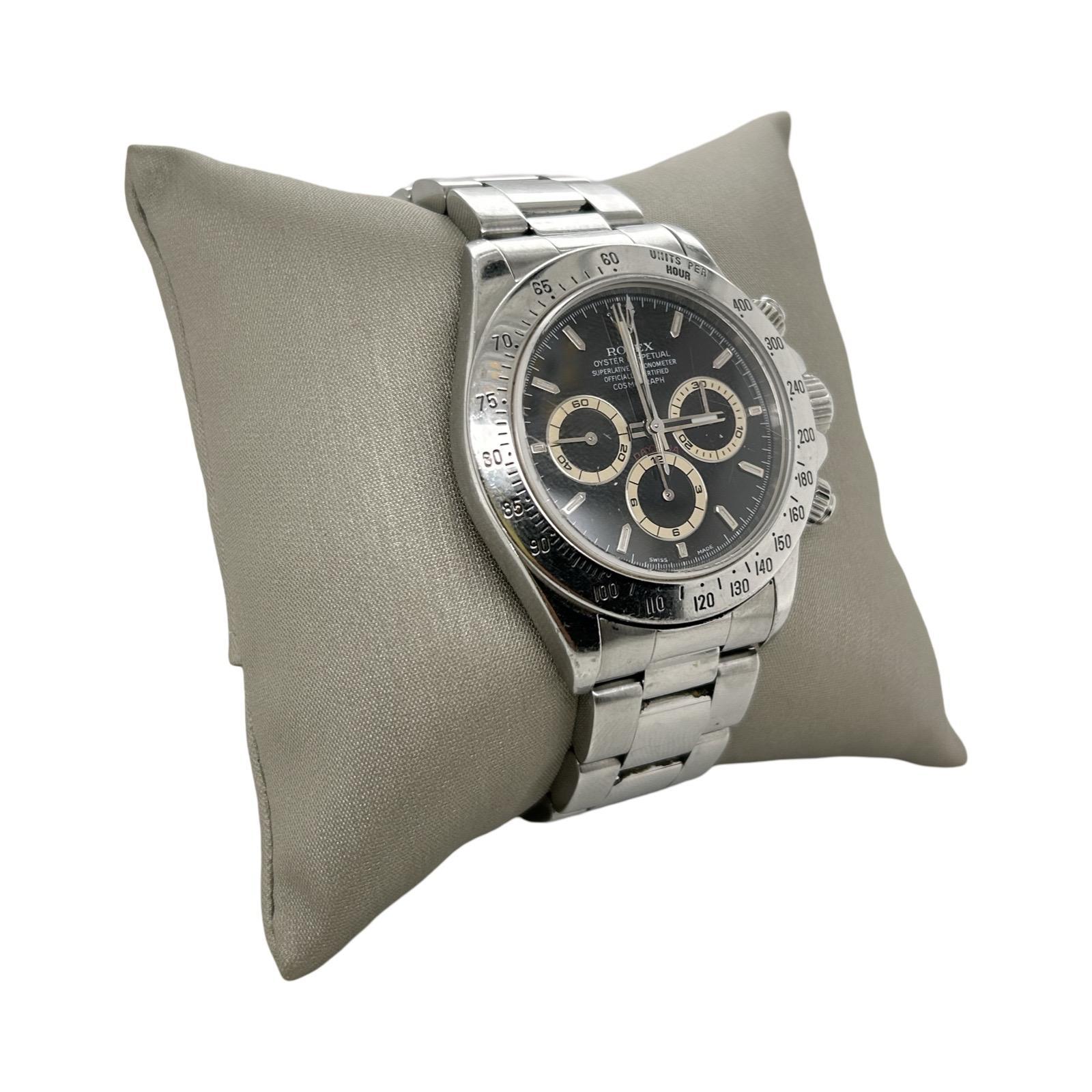 Rolex Daytona Black Dial Stainless Steel 16520 For Sale 1