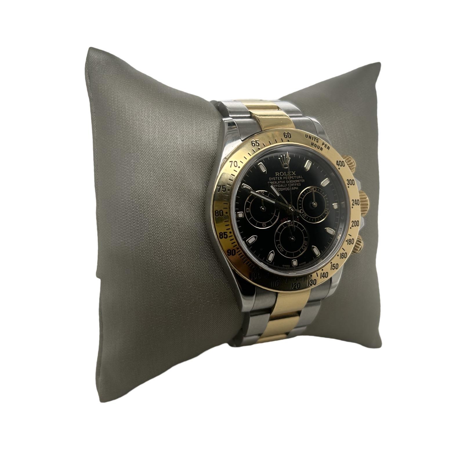Rolex Daytona Black Dial Two Tone 116523 For Sale 1