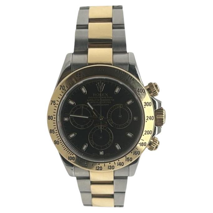 Rolex Daytona Black Dial Two Tone 116523