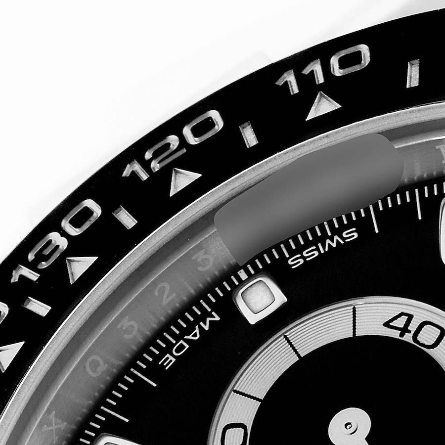 Men's Rolex Daytona Ceramic Bezel Black Dial Steel Mens Watch 116500 Box Card