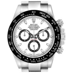 Rolex Daytona Ceramic Bezel White Dial Chronograph Men's Watch 116500