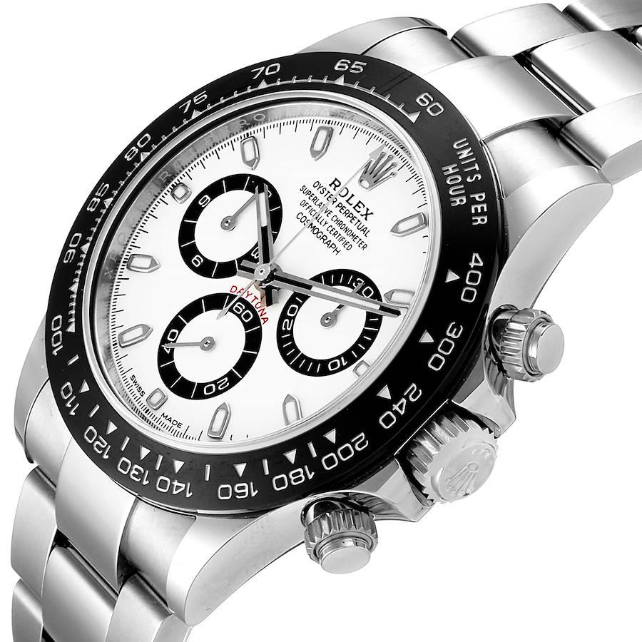 Rolex Daytona Ceramic Bezel White Dial Men's Watch 116500 Box Card 1